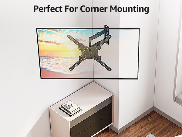 corner TV wall mount single stud tv wall mount tv bracket