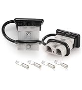 BUNKER INDUST 6-10 Gauge 50A Battery Quick Connect Wire Harness Plug Kit Battery Cable Quick Conn...