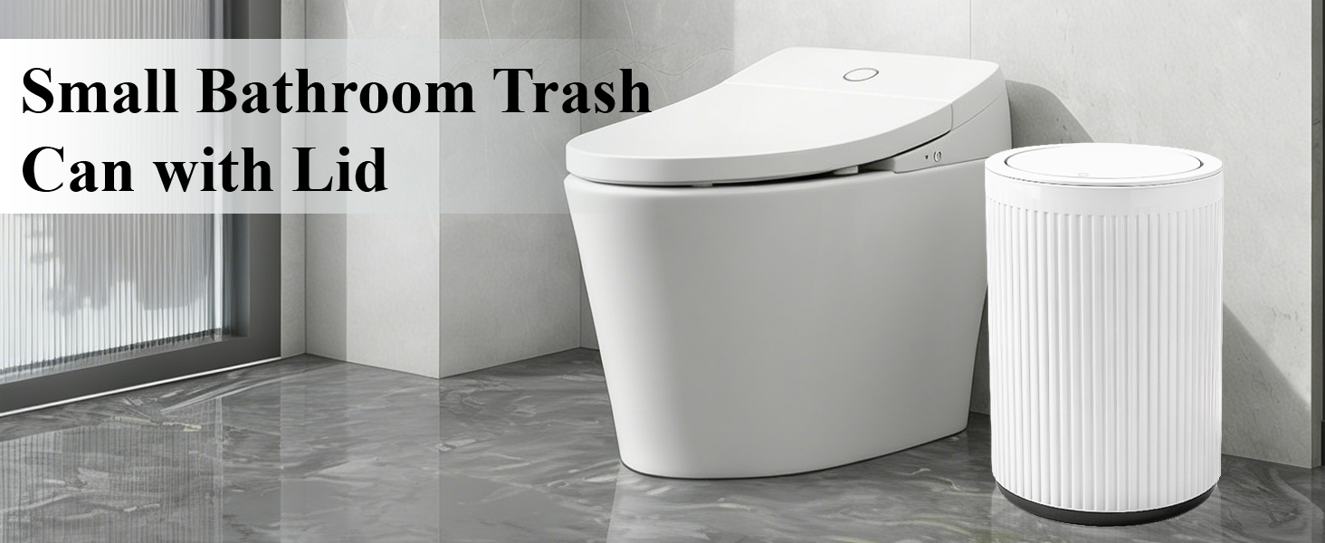 JiatuA small bathroom trash can with lid