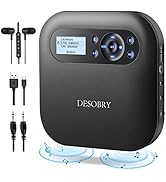 Desobry CD Player Portable, Bluetooth CD Player with Speakers, Portable CD Players for Home, Rech...