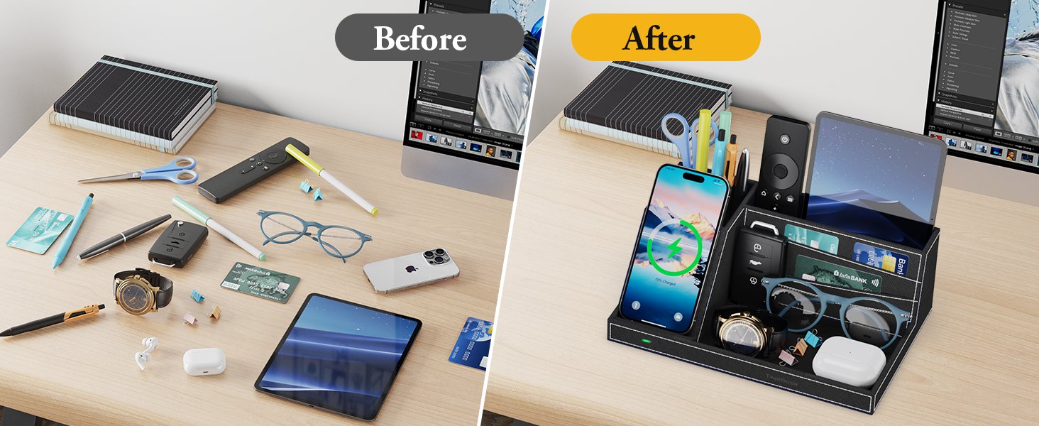 Multi-functional Leather Home Office Supplies