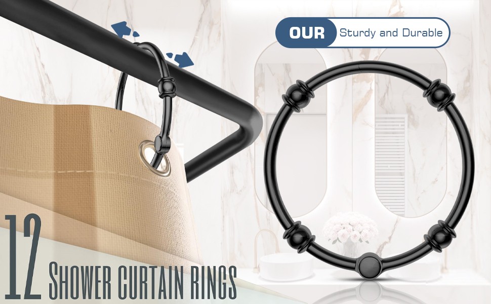 shower rings for curtain