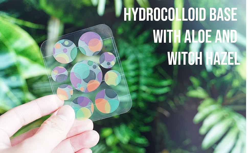 natural hydrocolloid with witch hazel and aloe