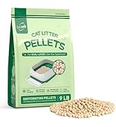 Cat Litter Pellets 9 lbs, Exclusively for Use with Dual-Layer Litter Box Systems, Dehydrating Pel...
