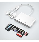 Memory Stick Pro Duo Adapter for iPhone/Android/PC, 4 in 1 SD/TF/MS/XD Picture Card Reader, Memor...