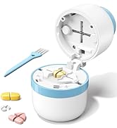 Daviky Pill Cutter Splitter for Small and Tiny Pills, Dual Safety Blades, Adjustable Pill Cutters...