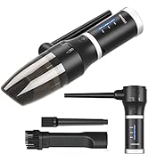3 in1 Compressed Air Duster &amp; Vacuum, 77000 RPM Cordless Air Duster, 15000mAh Electric Air Blower...