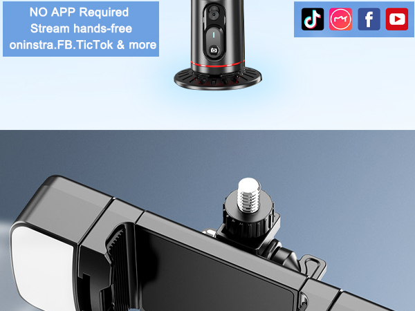 phone stand for recording phone holder for recording face tracking tripod