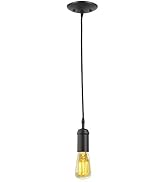 Globe Electric 64906 Edison Pendant Lighting, 1, Matte Black