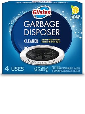 Glisten Garbage Disposal Cleaner and Odor Eliminator with Foaming Action