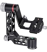 Koolehaoda Gimbal Tripod Head Professional 360° Panoramic Shooting Gimbal Head Heavy Duty CNC Alu...