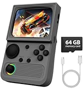 R36T Retro Game Console, Handheld Game Console with 3.5in IPS HD Screen, Video Game Consoles Supp...