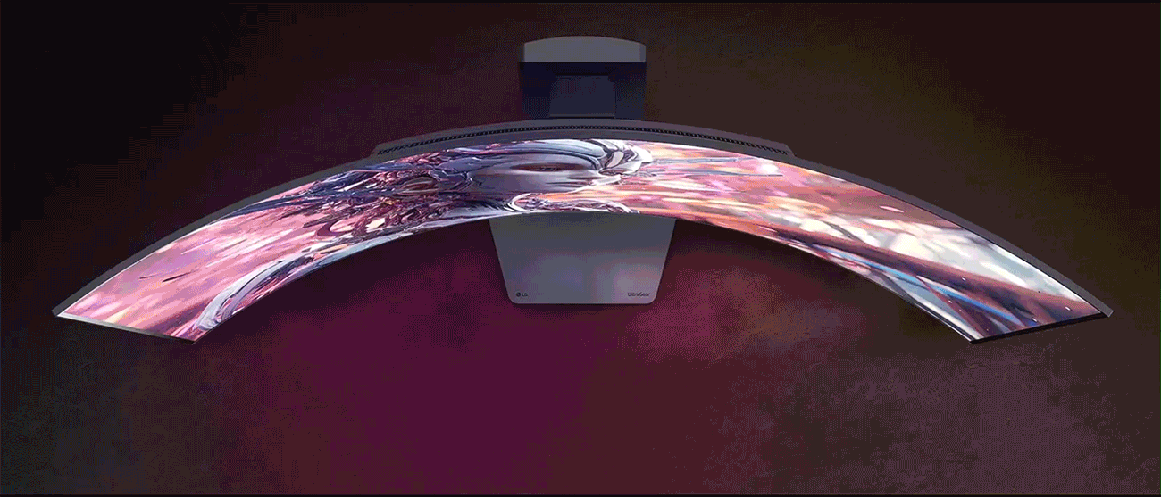 LG UltraGear 45GX900A-B HDR400 USB-C OLED Curved Gaming Computer Monitor