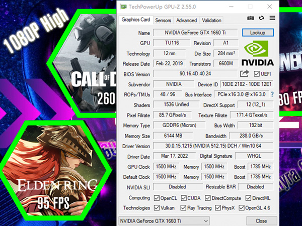 SRhonyra mobile SR166TD6M6G1 FPS