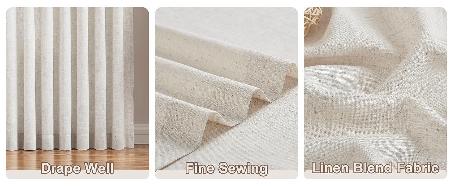 linen curtains