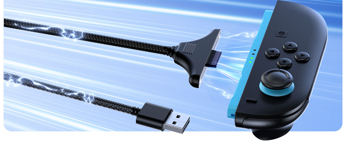 2-Pack Fast Charging Cord Accesories for Swtich 2 Controller