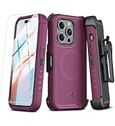 M MYBAT PRO Maverick Series iPhone 15 Pro Max Case with Belt Clip Holster,[Compatible with Magsaf...