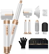 UKLISS Hair Dryer Brush 7 in 1,110000 RPM Hot Air Brush Hair Styler for Curly Straight &amp; Twisted ...