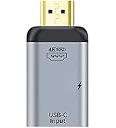 NFHK USB-C Type C Female Source to HDMI Sink HDTV &amp; PD Power Adapter 4K 60hz 1080p for Phone &amp; La...