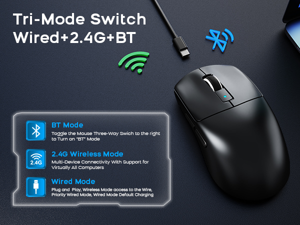ATTACK SHARK R6 Wireless Gaming Mouse ATTACK SHARK X3 silent mouse wirelessUltra-Lightweight