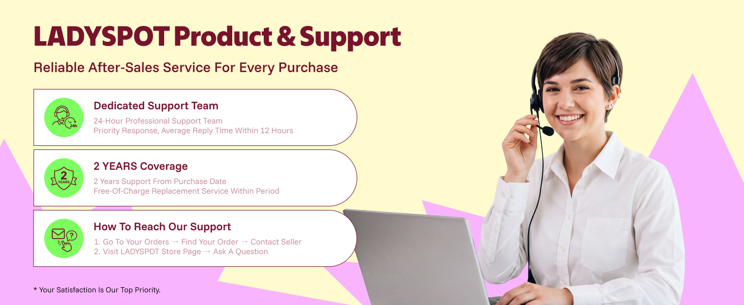 LADYSPOT Product Support