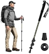Alocs Lightweight Walking Stick - 7075 Aluminum Hiking Stick - Collapsible Trekking Hiking Pole w...