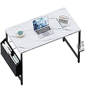 Pamray 32 Inch Computer Desk for Small Spaces with Storage Bag, Home Office Work Desk with Headph...