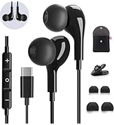 USB C Headphones for Samsung Galaxy S26 S25 S24 Ultra iPhone 17 Air 16 Pro 17 Pro Max S23 S22 A56...