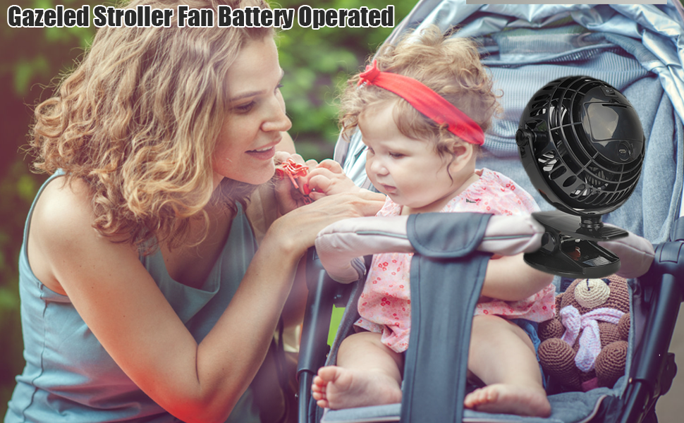 Stroller Fan Battery Operated