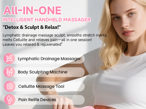 Lymphatic Drainage Massager - Anit Cellulite Massage Tool