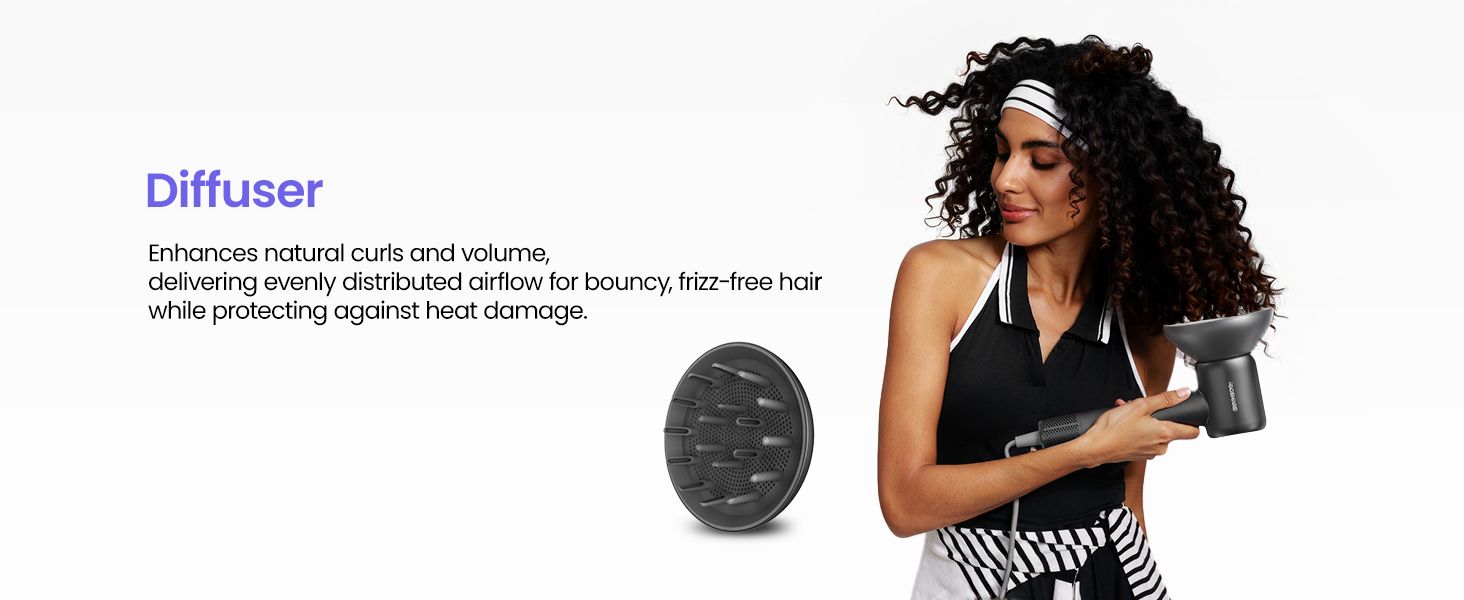with Diffuser, High Speed Hair Dryer