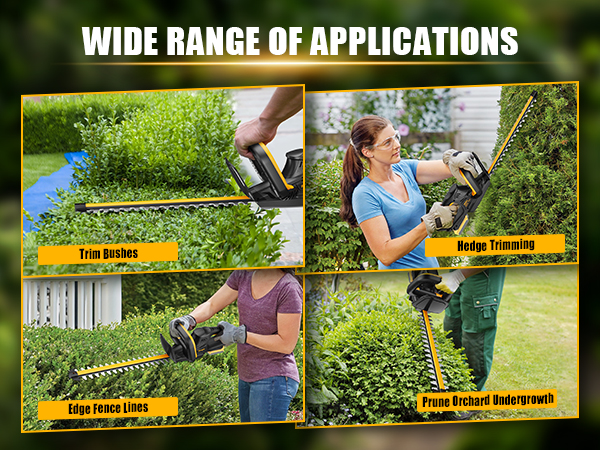 hedge trimmers cordless with battery