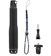 GEPULY Short Selfie Stick Pole Waterproof Hand Grip Adjustable Underwater Monopod for GoPro Hero ...