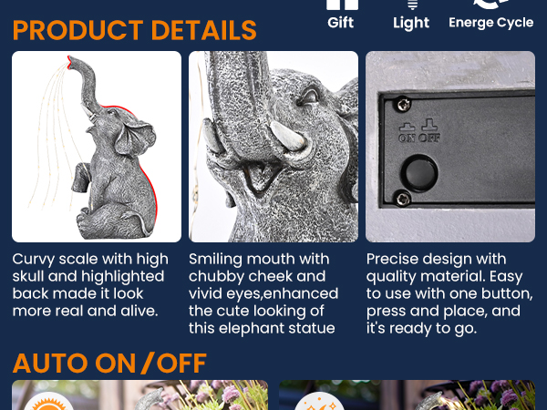 Vivid details, yard decorations outdoor