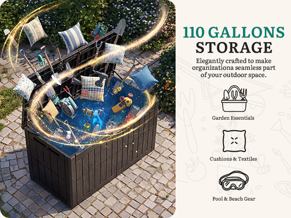 110 GALLONS STORAGE