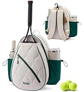 Sucipi Tennis Bag for Women and Men, Water-Resistant and Machine Washable Tennis Racket Backpack,...