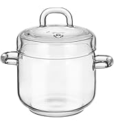 Thickened Glass Pot Clear Pots for Cooking Microwave Safe Cooking Pot for Soup Pasta Noodle Milk ...