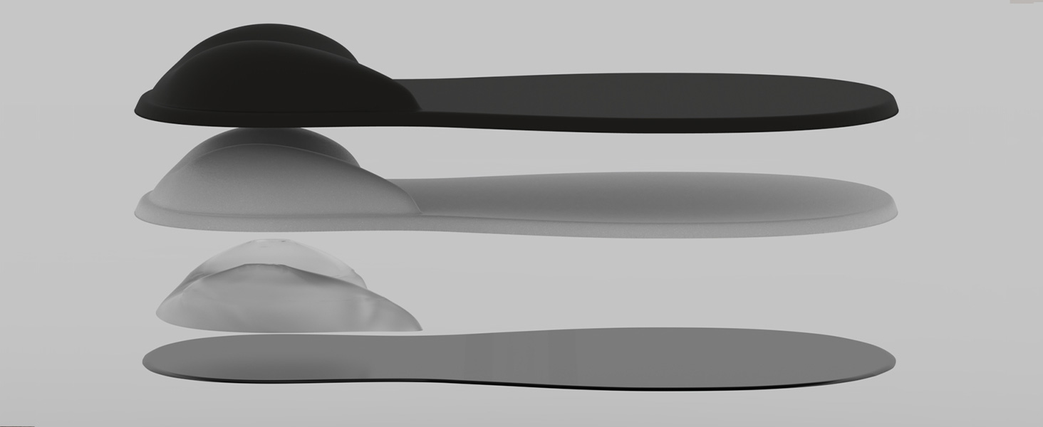 ErgoComfort Gel Wrist Rest Mouse Pad boom detail