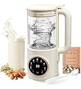 8 in 1 Nut Milk Maker Machine, 48oz Homemade Almond, Oat, Soy, Coconut, Plant-Based and Non-Dairy...
