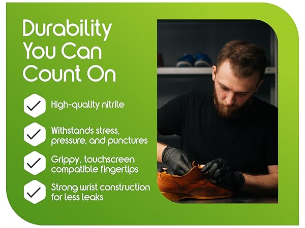 black Nitrile Gloves