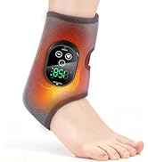 Cordless Ankle Massager for Pain Relief, Foot and Ankle Massager, Ankle Heating Pad with Massage,...