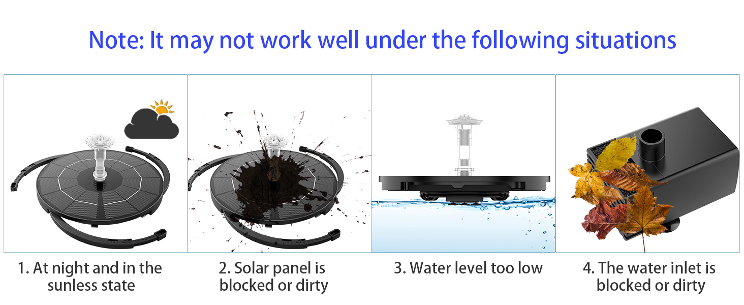 solar fountain bird bath