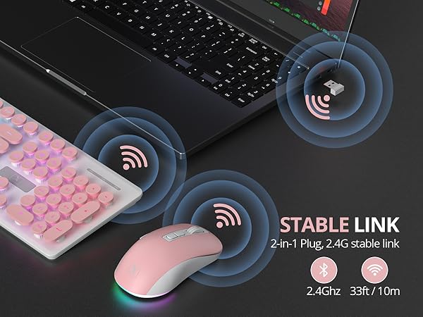 teclado y mouse inalámbrico