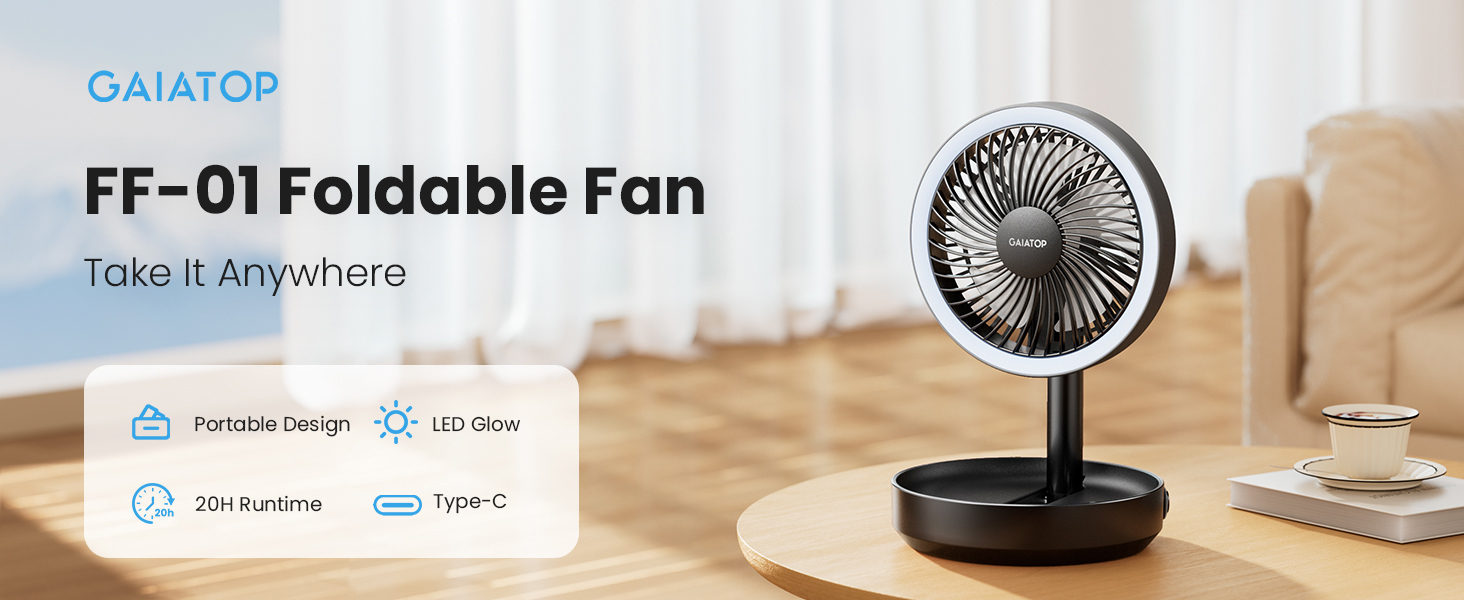 portable fan desk fan small fan fan for bedroom rechargeable fan