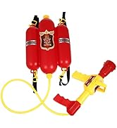 Toddmomy Kids Backpack Outdoor Backpacks Fireman Backpack Water Shooter Water Fire Extinguisher S...
