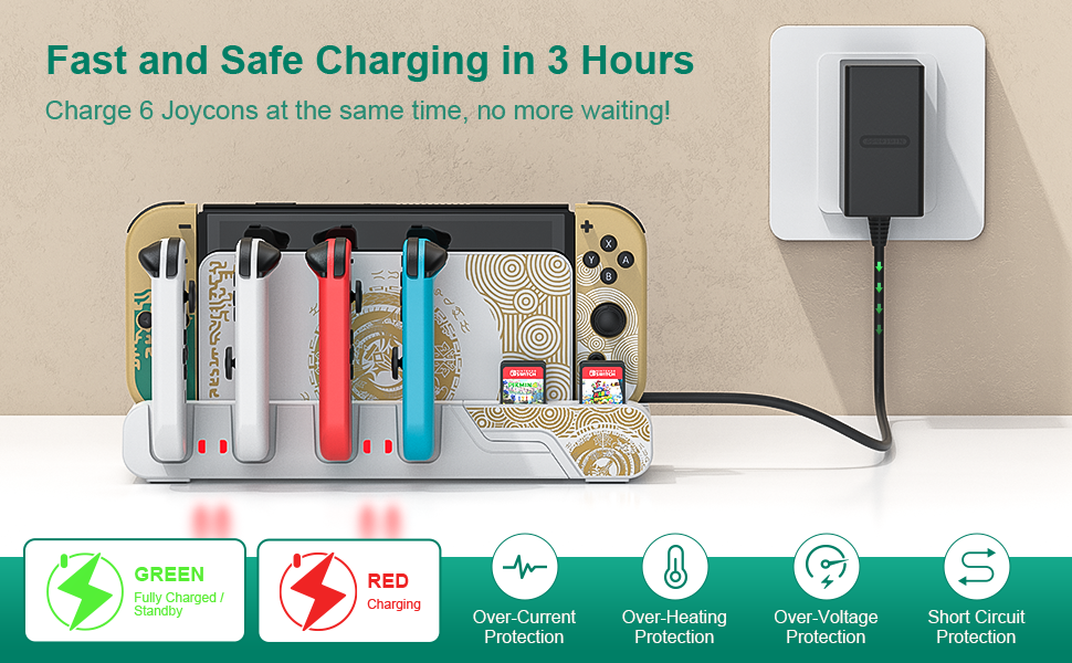 nintendo switch controller charger dock