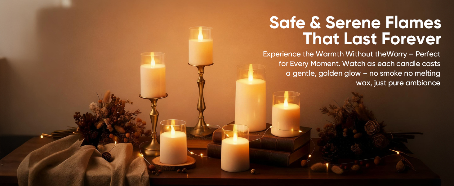 Home Decor white candles