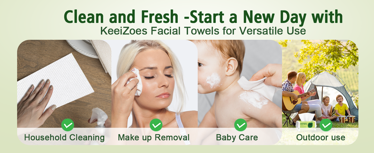 facial disposable towels