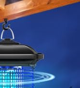 AMUFER Bug Zapper for Outdoor &amp; Indoor, Upgraded 18w Exclusive Blue Violet Lamp, 100% Improvement...