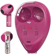 aigo Wireless Earbuds, Bluetooth 5.4 Headphones with Translucent Charging Case, Noise Canceling, ...